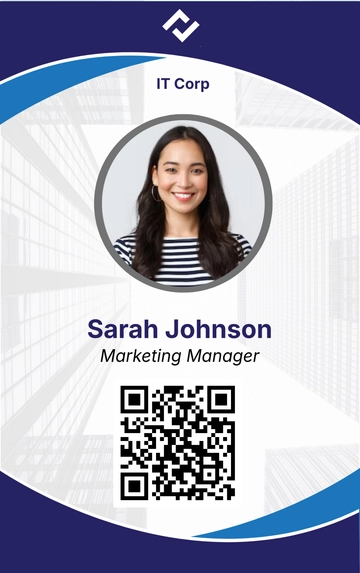 Free Business ID Card Template to Edit Online