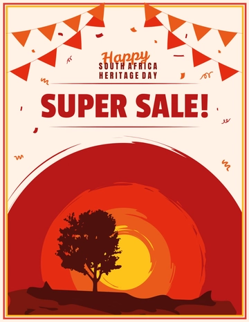 Free South Africa Heritage Day Sales Flyer Template to Edit Online