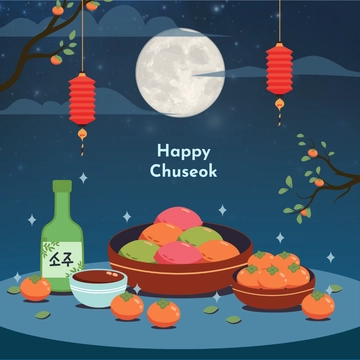 Free Chuseok Instagram Post Template to Edit Online