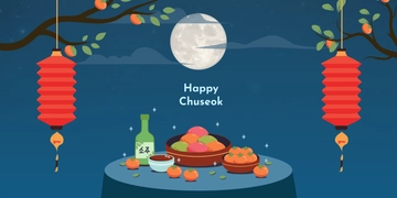 Free Chuseok Blog Banner Template to Edit Online