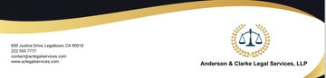 Free Law Firm Letterhead Template to Edit Online