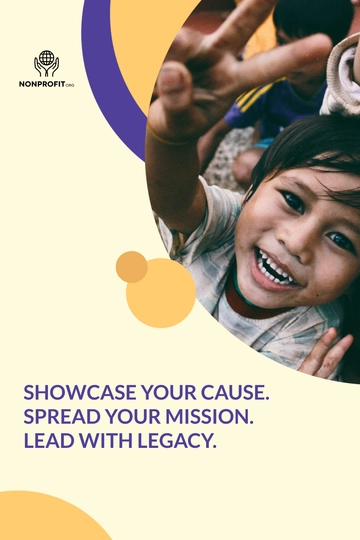 Free Nonprofit Organization Pinterest Pin Template to Edit Online