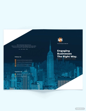 Business Company Profile Bi-fold Brochure Template