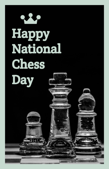 Free National Chess Day Poster Template to Edit Online
