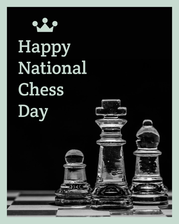 Free National Chess Day Facebook Post Template to Edit Online