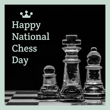 Free National Chess Day Instagram Post Template to Edit Online