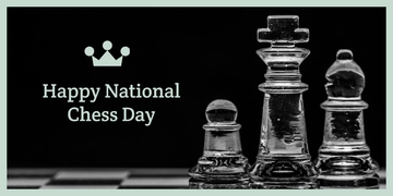 Free National Chess Day Blog Banner Template to Edit Online