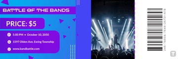 Free Ticket Template to Edit Online