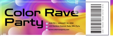 Free Editable Ticket Template to Edit Online