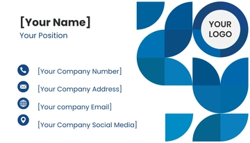Free Blank Business Card Template to Edit Online