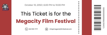 Free Admission Ticket Template to Edit Online