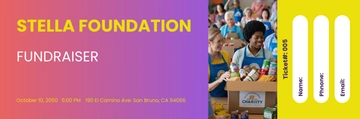 Free Fundraiser Ticket Template to Edit Online