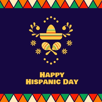 Free Hispanic Day Clipart Template to Edit Online