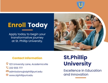 Free Student Brochure Template to Edit Online