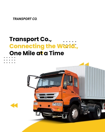 Free Transport and Logistics WhatsApp Post Template to Edit Online