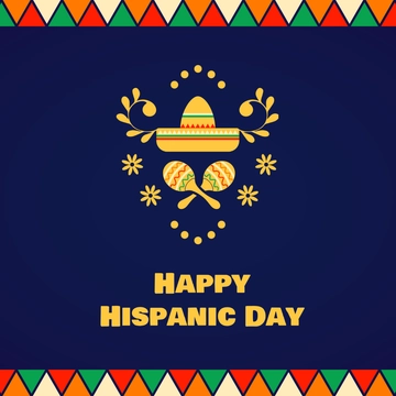 Free Hispanic Day LinkedIn Post Template to Edit Online