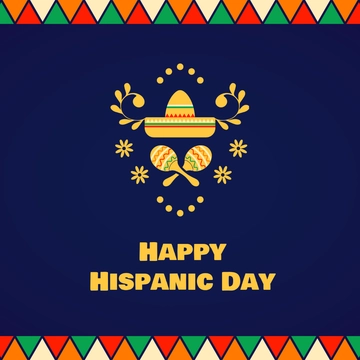 Free Hispanic Day WhatsApp Post Template to Edit Online
