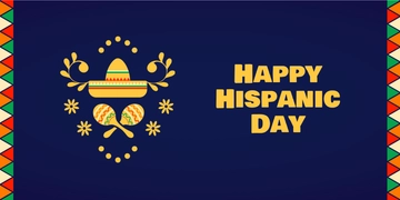 Free Hispanic Day Blog Banner Template to Edit Online