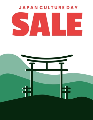 Free Japan Culture Day Sales Flyer Template to Edit Online
