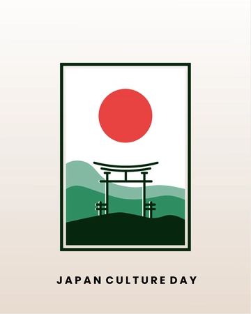 Free Japan Culture Day Facebook Post Template to Edit Online