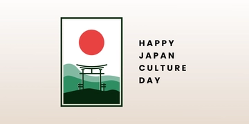 Free Japan Culture Day X Post Template to Edit Online