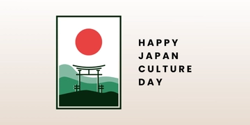 Free Japan Culture Day Blog Banner Template to Edit Online