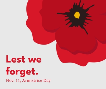 Free Armistice Day Ad Banner Template to Edit Online