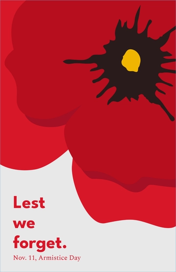 Free Armistice Day Poster Template to Edit Online