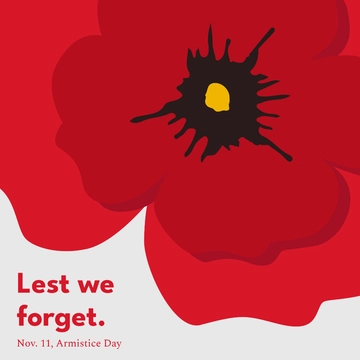 Free Armistice Day Instagram Post Template to Edit Online