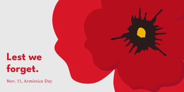 Free Armistice Day X Post Template to Edit Online