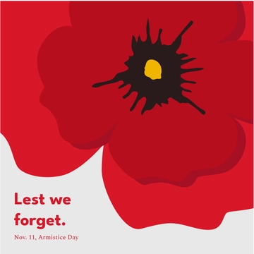 Free Armistice Day WhatsApp Post Template to Edit Online