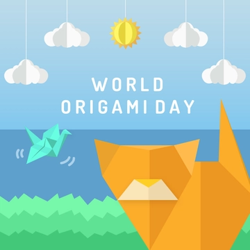 Free World Origami Day Vector Template to Edit Online