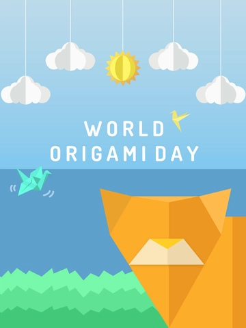 Free World Origami Day Threads Post Template to Edit Online