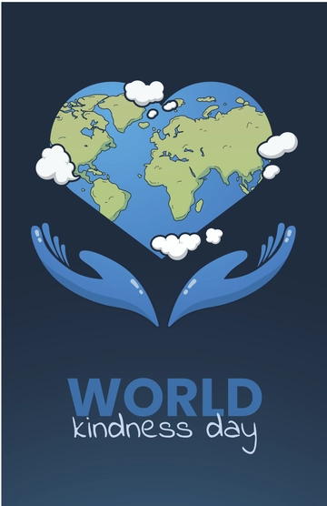 Free World Kindness Day Poster Template to Edit Online