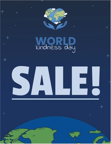 Free World Kindness Day Sales Flyer Template to Edit Online