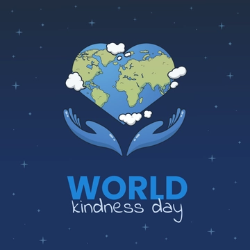 Free World Kindness Day LinkedIn Post Template to Edit Online