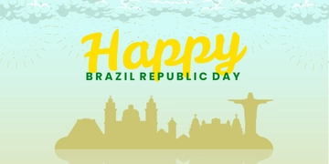 Free Brazil Republic Day X Post Template to Edit Online