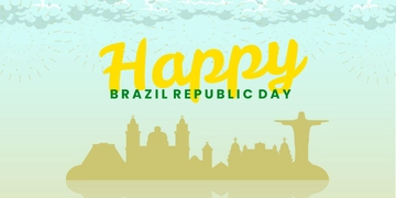 Free Brazil Republic Day Blog Banner Template to Edit Online