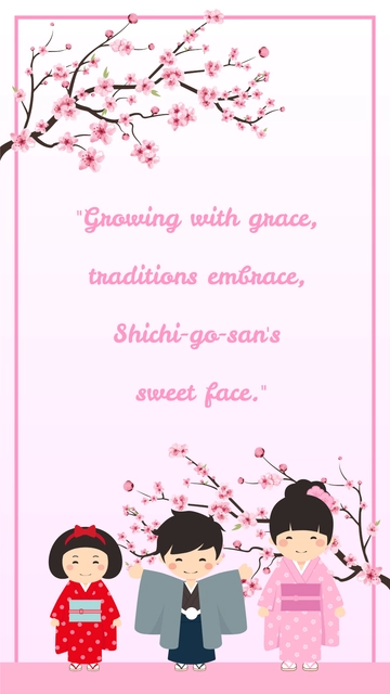 Free Shichi-Go-San Quote Template to Edit Online