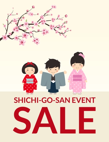 Free Shichi-Go-San Sales Flyer Template to Edit Online