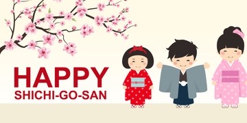 Free Shi chi-Go-San Blog Banner Template to Edit Online