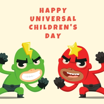 Free Universal Children???s Day LinkedIn Post Template to Edit Online