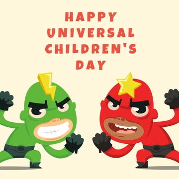 Free Universal Children???s Day WhatsApp Post Template to Edit Online