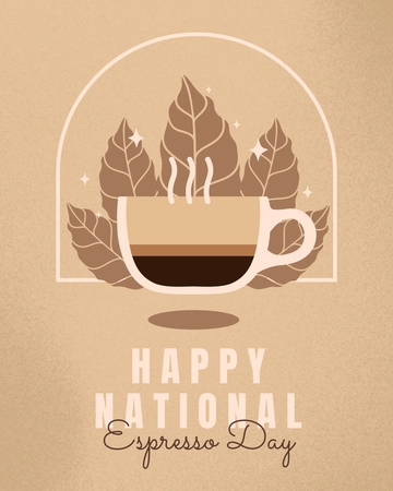 Free National Espresso Day Facebook Post Template to Edit Online
