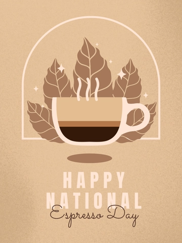 Free National Espresso Day Threads Post Template to Edit Online