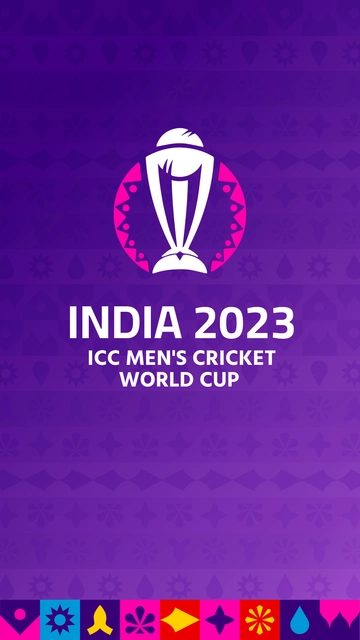 Free 2023 ICC Men's Cricket World Cup Phone Wallpaper Template to Edit Online