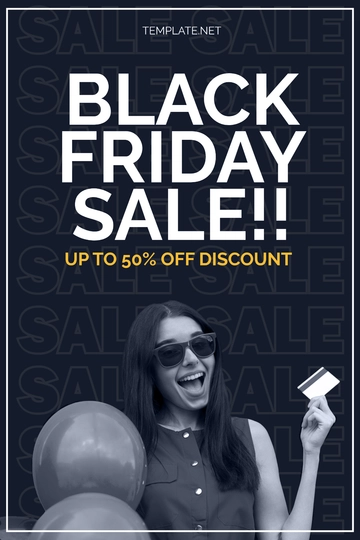 Free Black Friday Pinterest Template to Edit Online