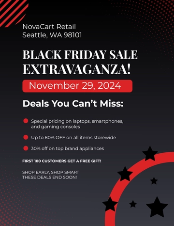 Free Black Friday Sale Flyer Template to Edit Online