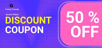 Free Discount Coupon Black Friday  Template to Edit Online