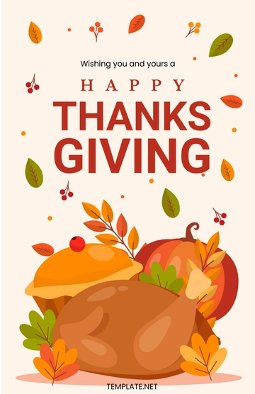 Free Thanksgiving Poster Template to Edit Online